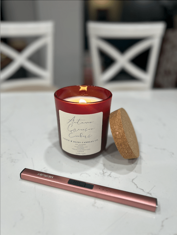Autumn Crimson Embers - Grace & Bliss Candles Co.,LLC.