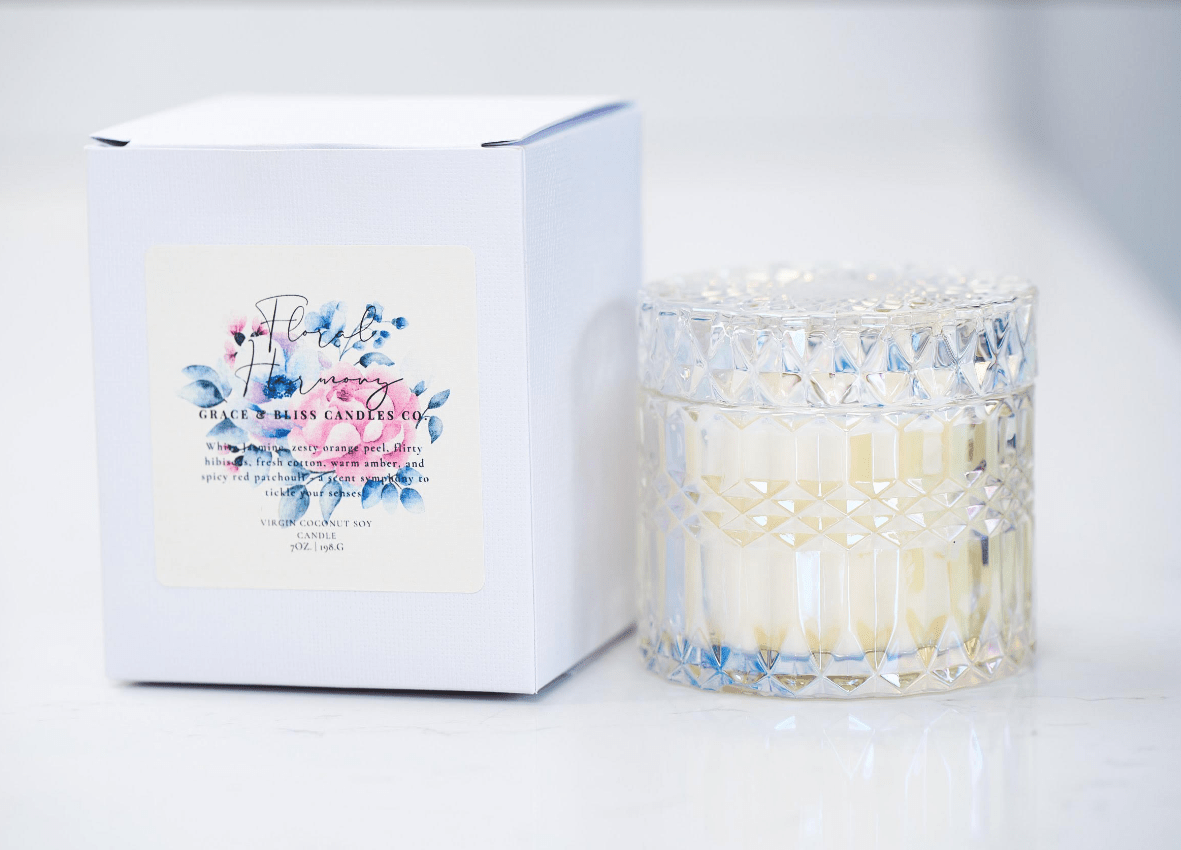 Floral Harmony - Grace & Bliss Candles Co.,LLC.