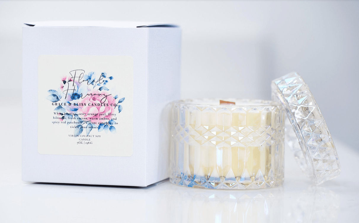 Floral Harmony - Grace & Bliss Candles Co.,LLC.