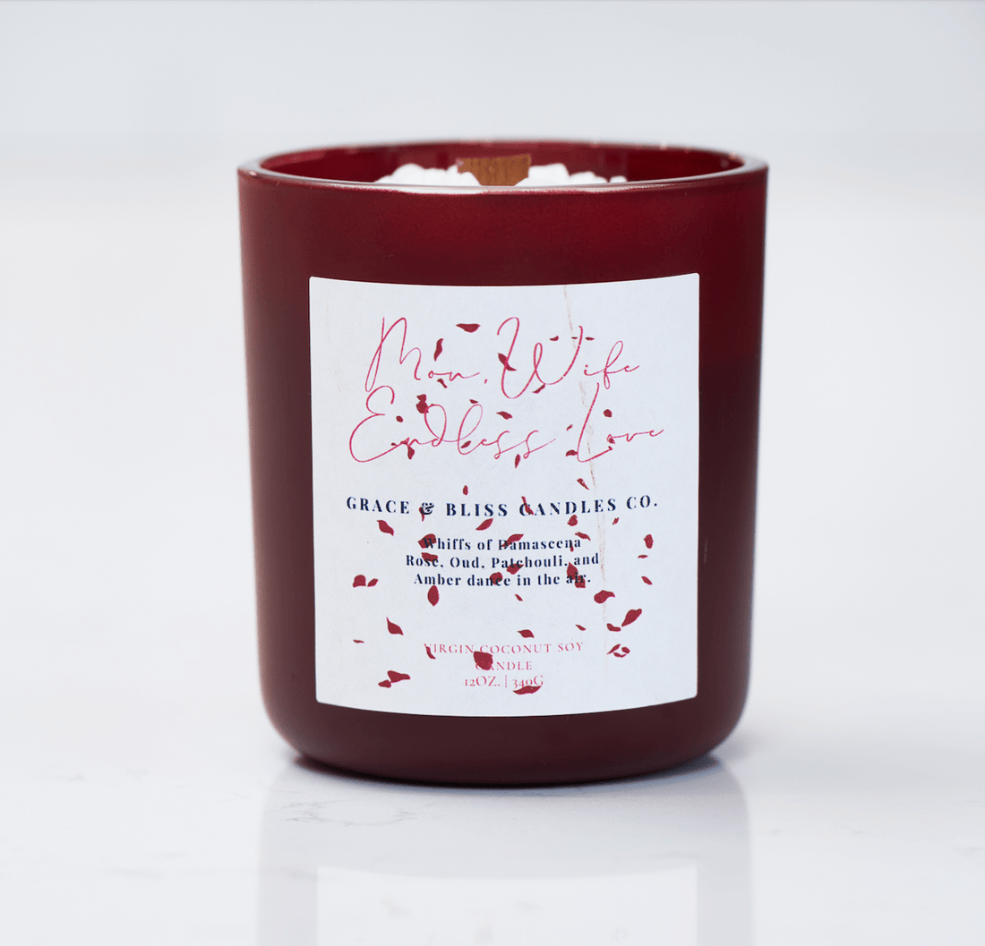 "Mom, Wife: Endless Love" 🤍🩷 - Grace & Bliss Candles Co.,LLC.