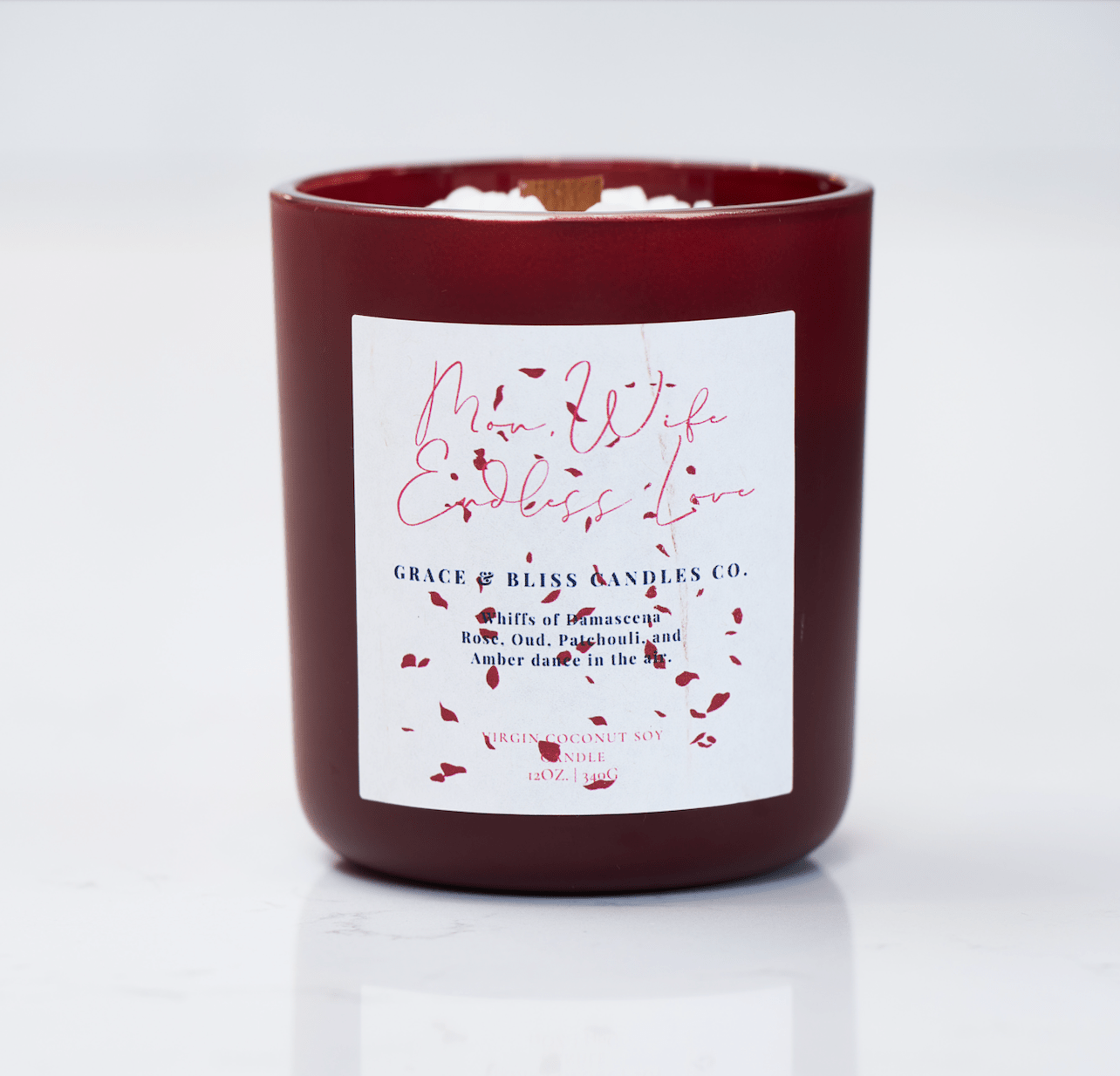 "Mom, Wife: Endless Love" 🤍🩷 - Grace & Bliss Candles Co.,LLC.
