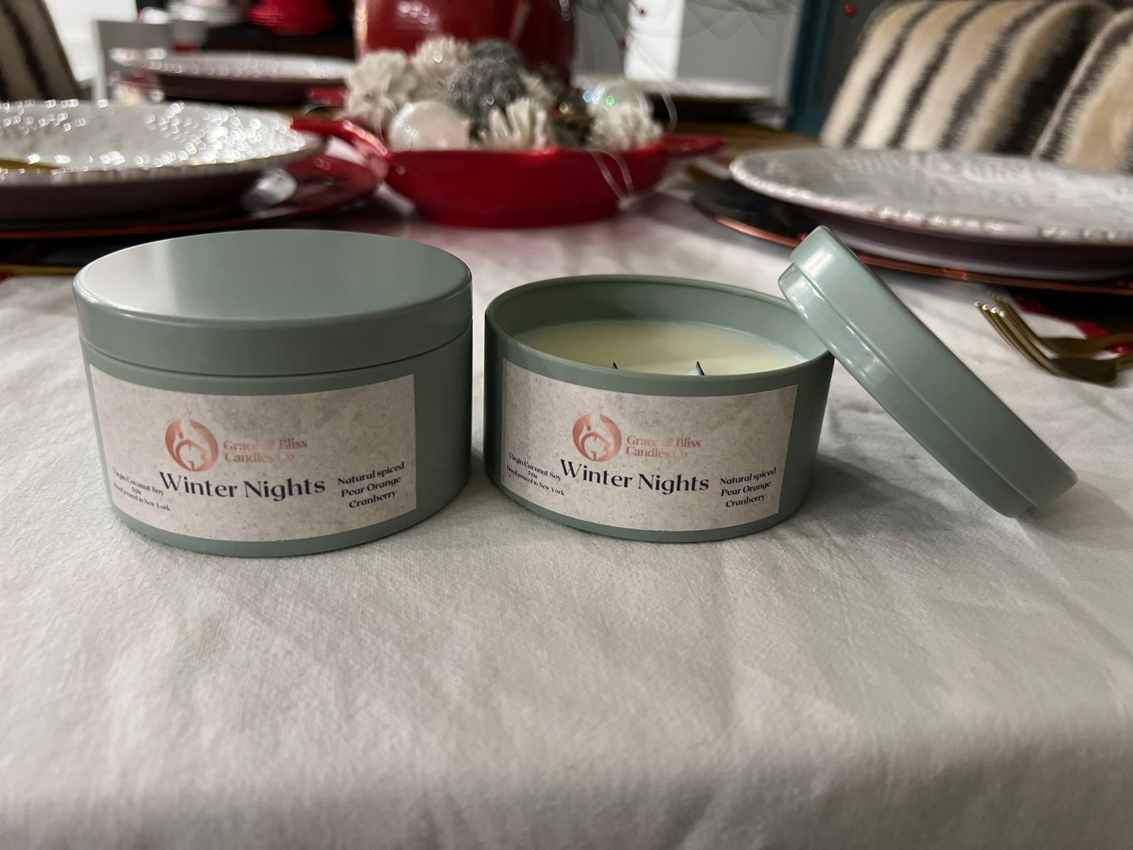 Winter Nights - Grace & Bliss Candles Co.,LLC.